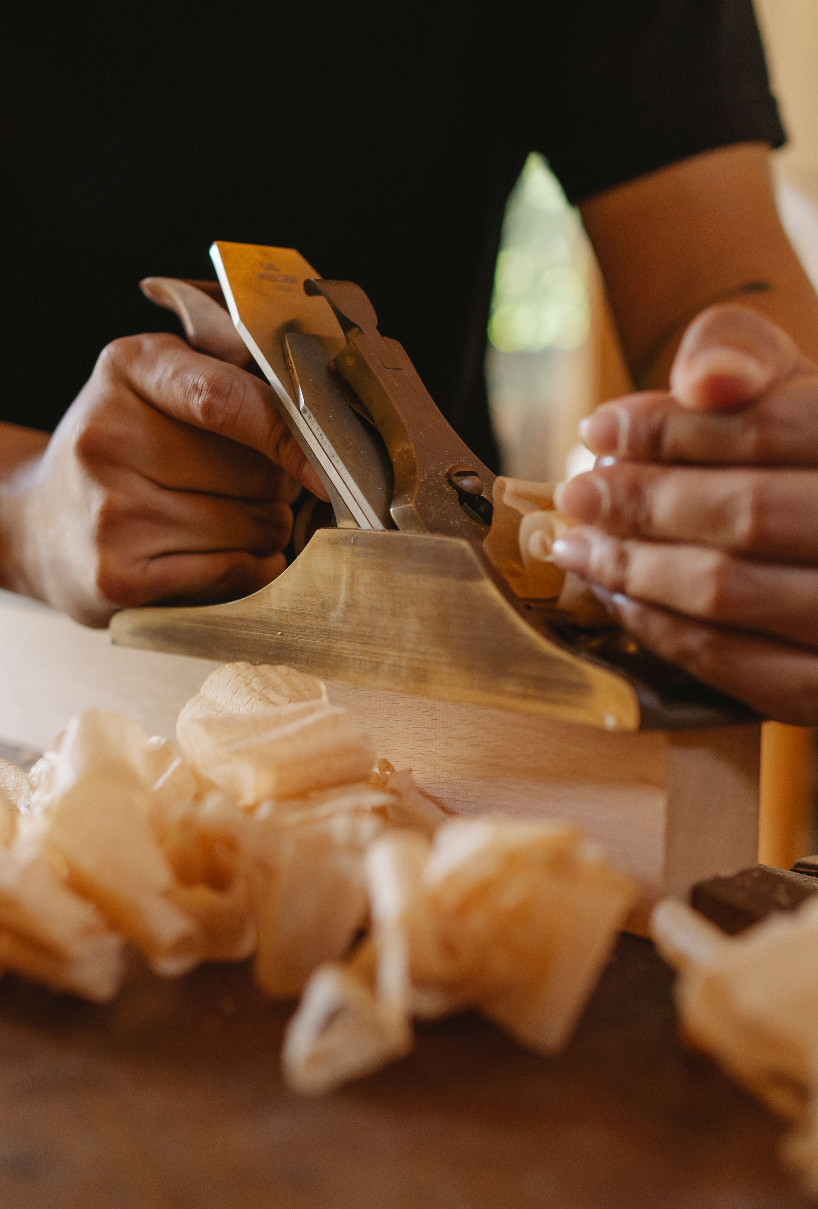 Travail du bois au rabot
